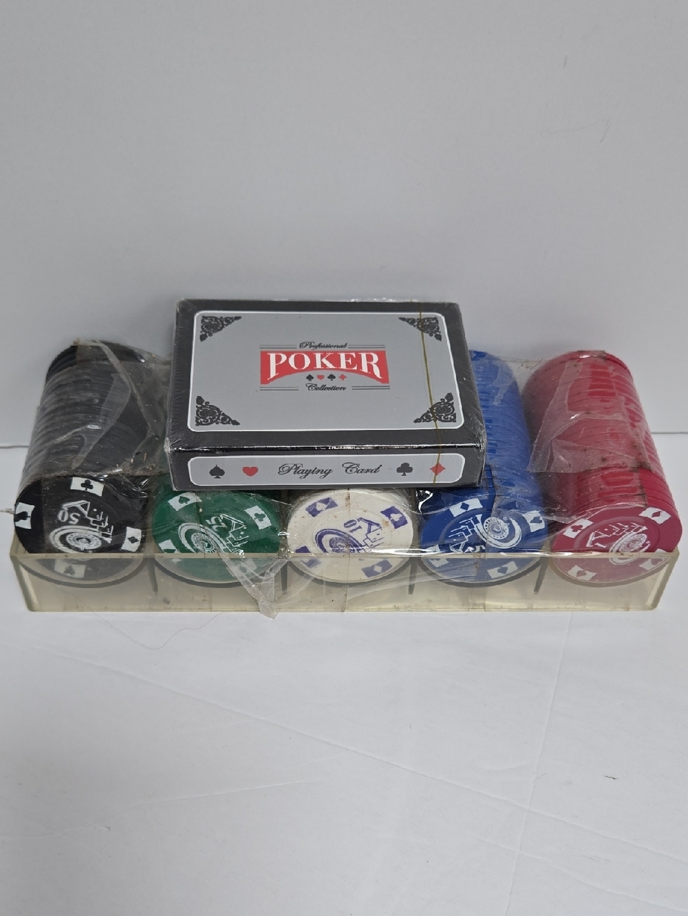 Poker Chip Set with Playing Cards